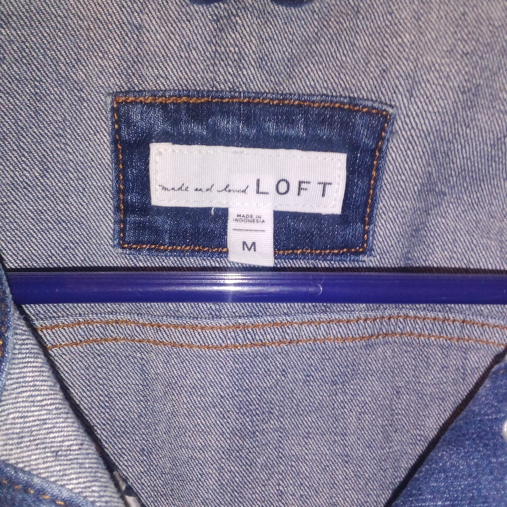 LOFT Blue Jean Jacket - Picture 2 of 5